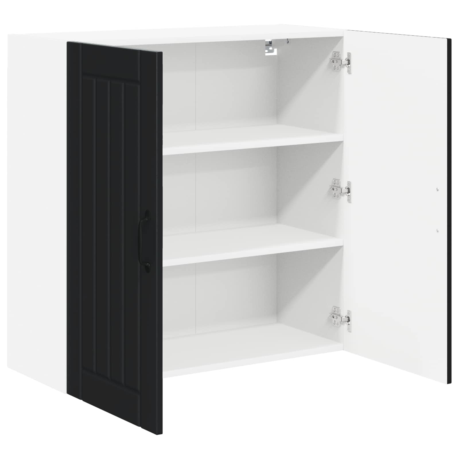 Armadietto a muro LUCCA Nero 80 x 31 x 80 cm | homemem39