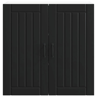 Armadietto a muro LUCCA Nero 80 x 31 x 80 cm