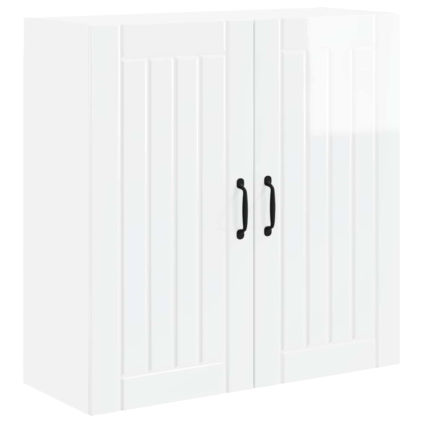 Armadietto a muro LUCCA Bianco Lucido 80 x 31 x 80 cm