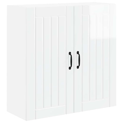 Armadietto a muro LUCCA Bianco Lucido 80 x 31 x 80 cm