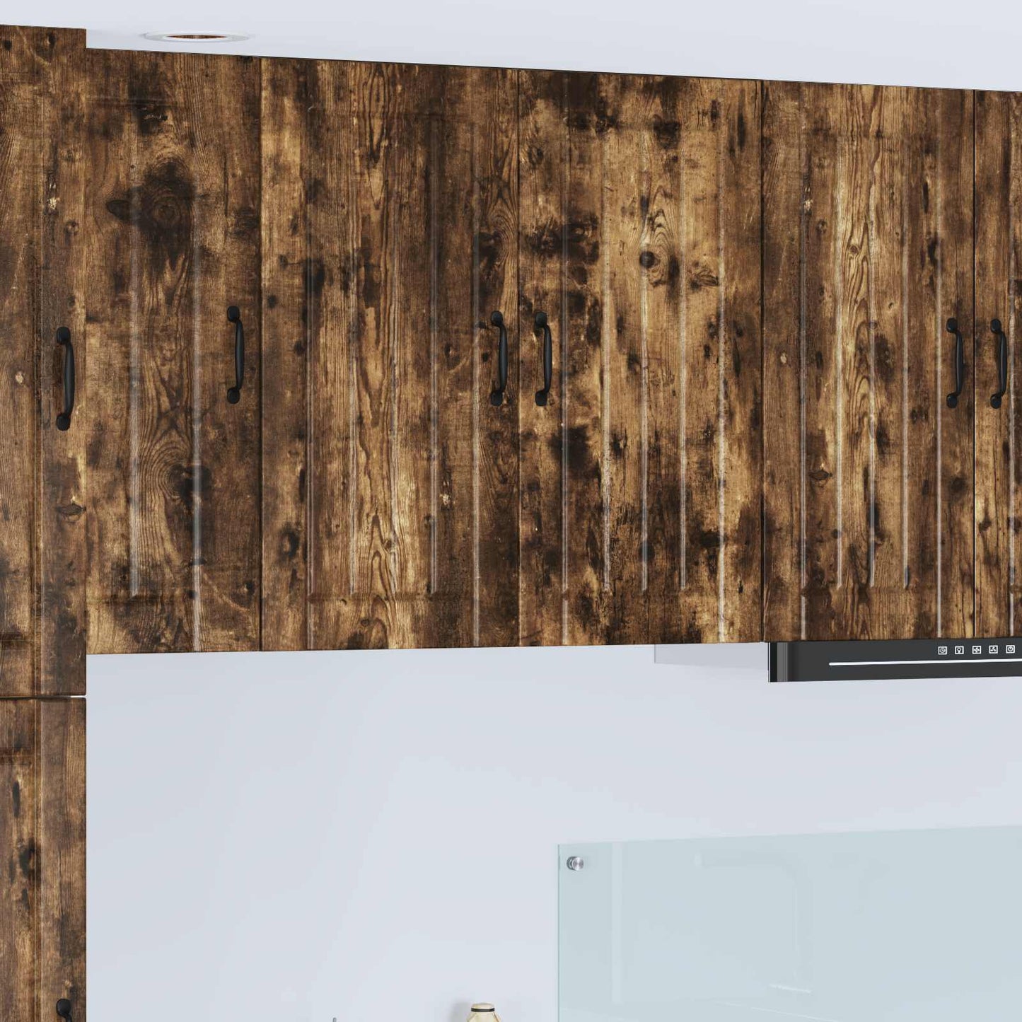 Armadietto a muro LUCCA Rovere Fumo 80 x 31 x 80 cm
