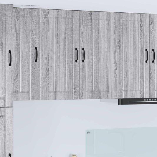 Armadietto a muro LUCCA Grigio Sonoma 80 x 31 x 80 cm