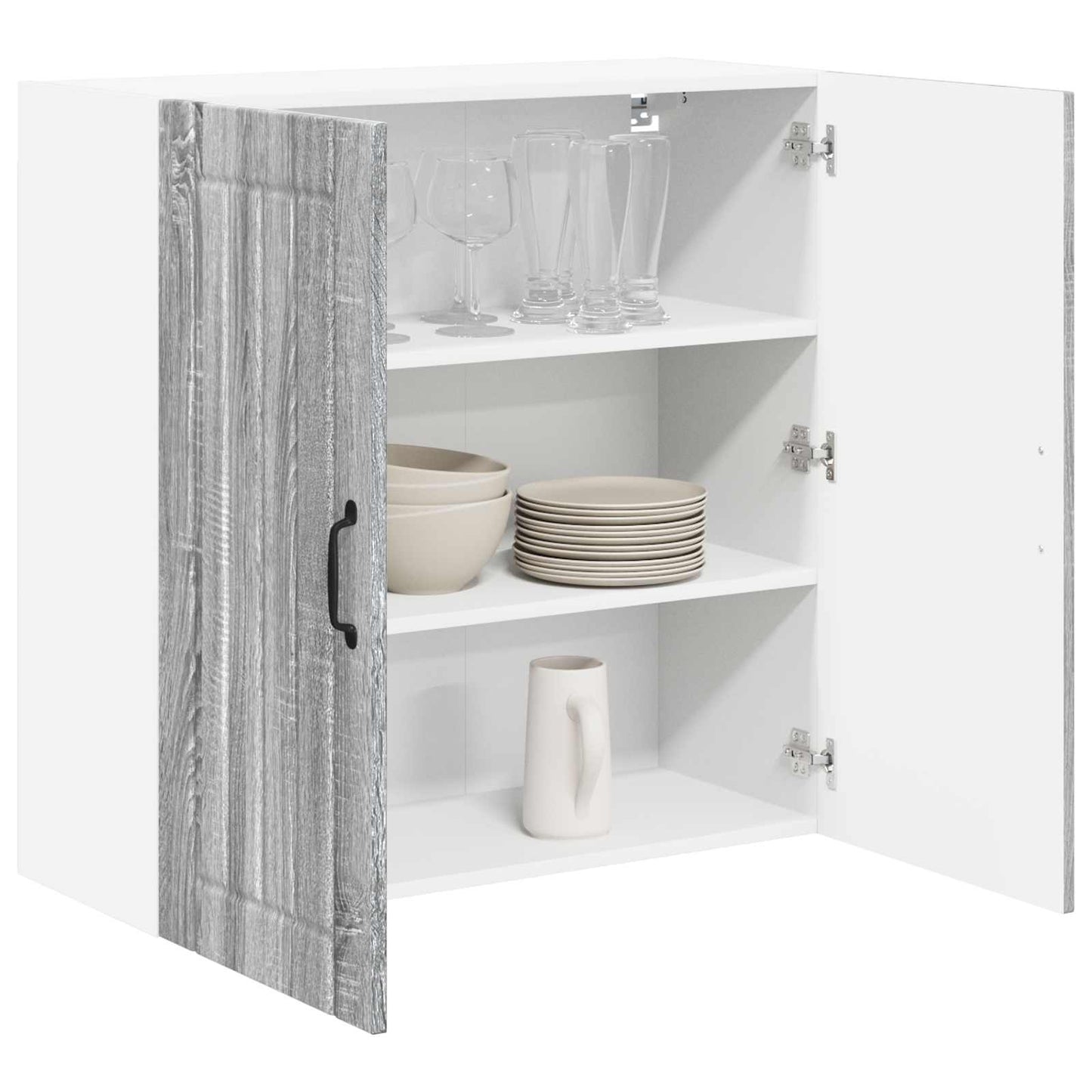 Armadietto a muro LUCCA Grigio Sonoma 80 x 31 x 80 cm | homemem39