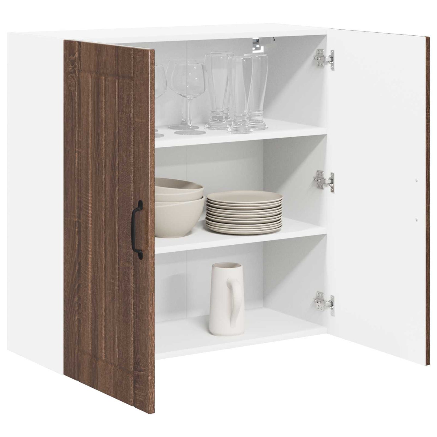 Armadietto a muro LUCCA Rovere Marrone 80 x 31 x 80 cm | homemem39