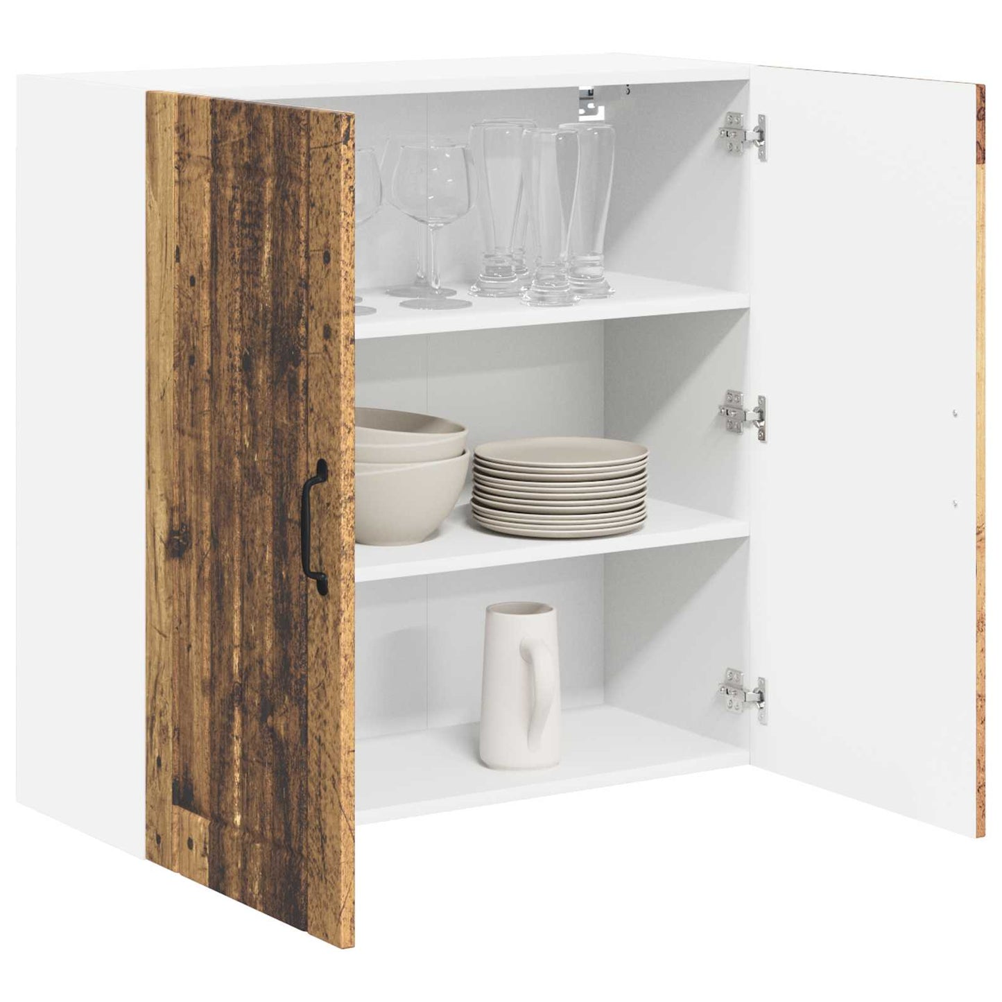 Armadietto a muro LUCCA Legno antico 80 x 31 x 80 cm | homemem39