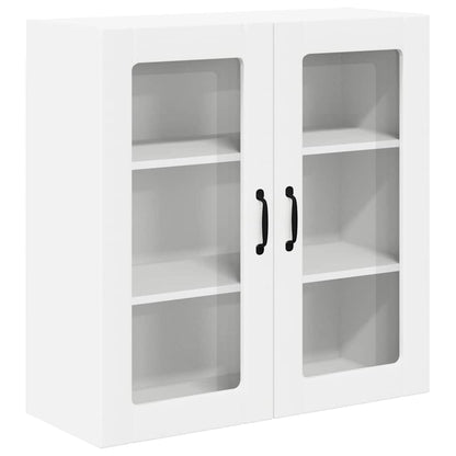 Mobile in vetro da parete LUCCA Bianco 80 x 31 x 80 cm | homemem39