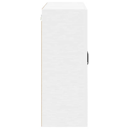 Mobile in vetro da parete LUCCA Bianco 80 x 31 x 80 cm | homemem39