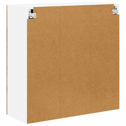 Mobile in vetro da parete LUCCA Rovere Fumo 80 x 31 x 80 cm