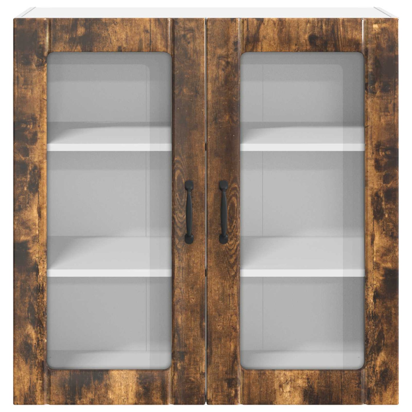 Mobile in vetro da parete LUCCA Rovere Fumo 80 x 31 x 80 cm | homemem39
