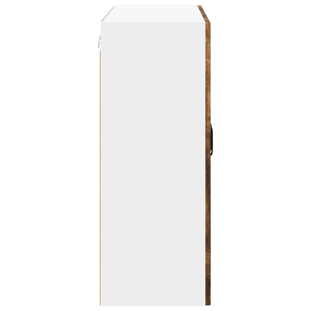 Mobile in vetro da parete LUCCA Rovere Fumo 80 x 31 x 80 cm | homemem39
