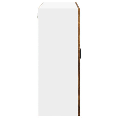 Mobile in vetro da parete LUCCA Rovere Fumo 80 x 31 x 80 cm | homemem39