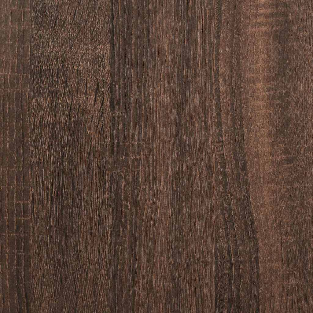 Mobile in vetro da parete LUCCA Rovere Marrone 80 x 31 x 80 cm | homemem39