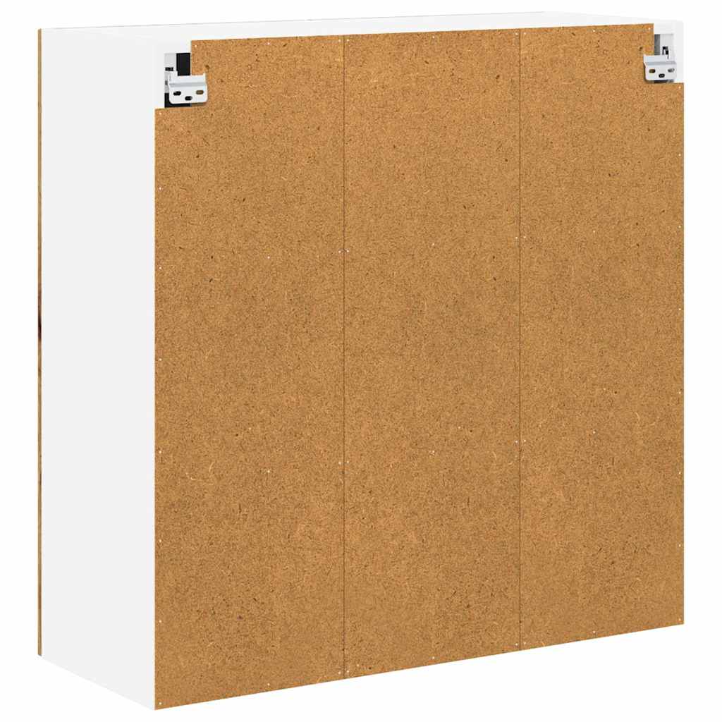 Mobile in vetro da parete LUCCA Legno antico 80 x 31 x 80 cm | homemem39