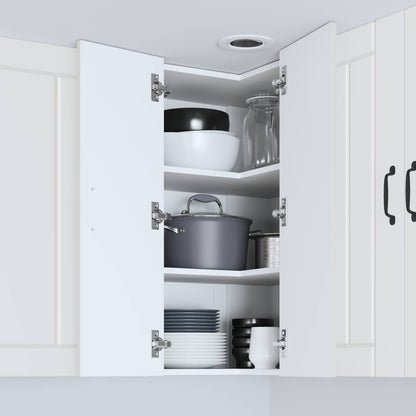 Mobile angolare per parete LUCCA Bianco 57 x 57 x 80 cm | homemem39