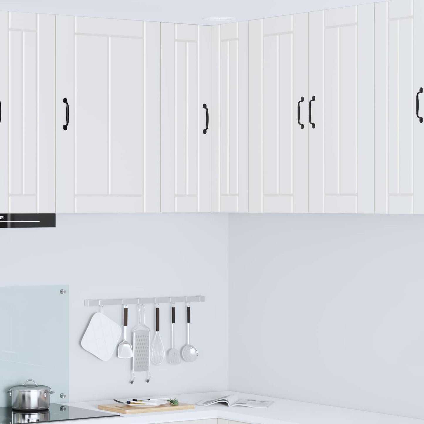 Mobile angolare per parete LUCCA Bianco 57 x 57 x 80 cm