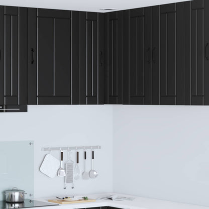 Mobile angolare per parete LUCCA Nero 57 x 57 x 80 cm | homemem39