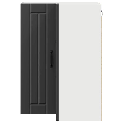 Mobile angolare per parete LUCCA Nero 57 x 57 x 80 cm | homemem39