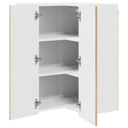 Mobile angolare per parete LUCCA Rovere Sonoma 57 x 57 x 80 cm | homemem39