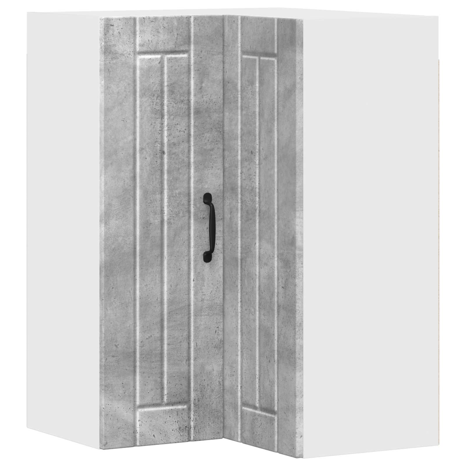 Mobile angolare per parete LUCCA Grigio Cemento 57 x 57 x 80 cm | homemem39