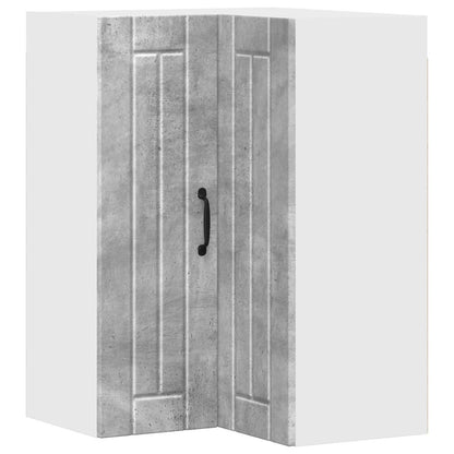 Mobile angolare per parete LUCCA Grigio Cemento 57 x 57 x 80 cm