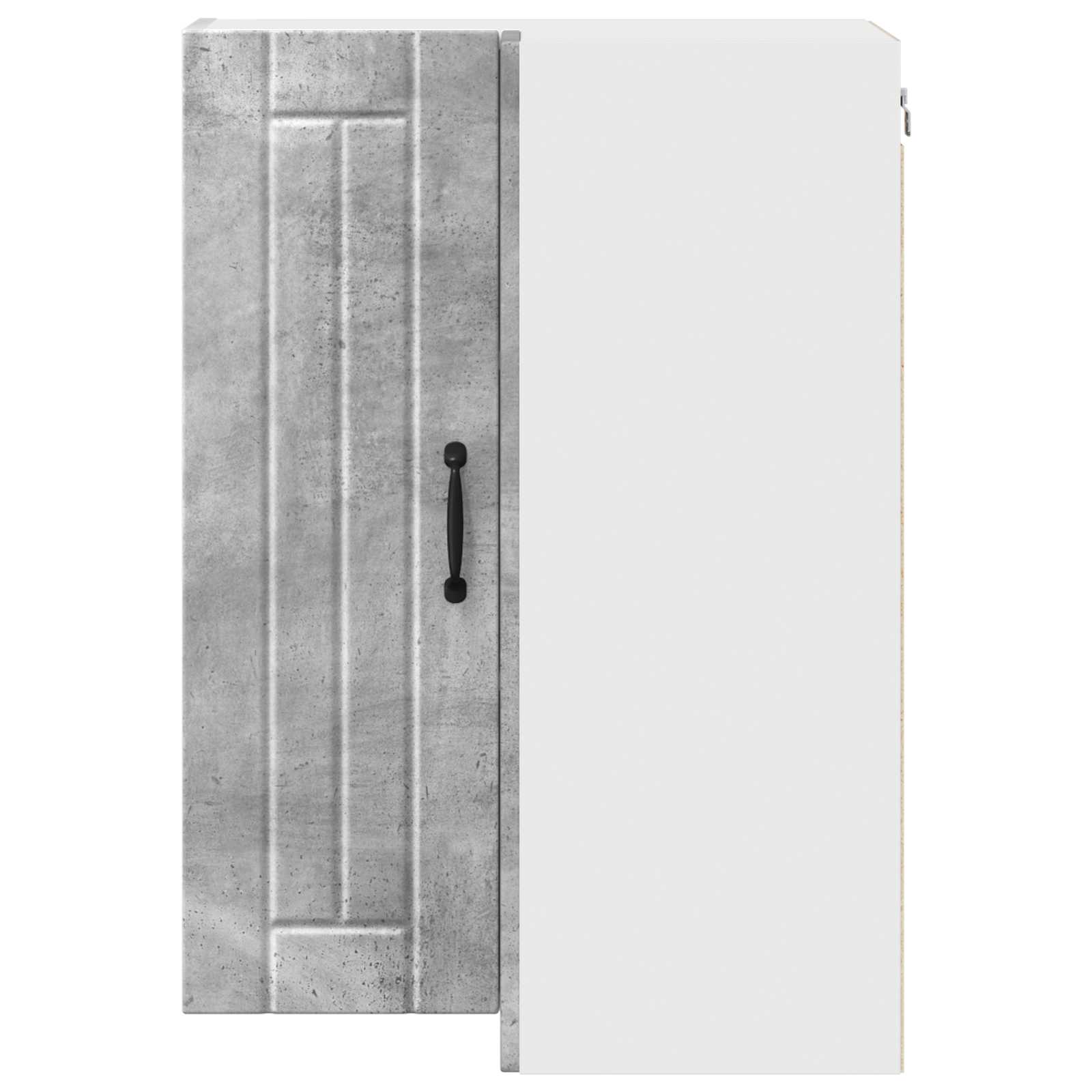 Mobile angolare per parete LUCCA Grigio Cemento 57 x 57 x 80 cm | homemem39