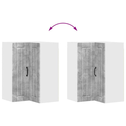 Mobile angolare per parete LUCCA Grigio Cemento 57 x 57 x 80 cm