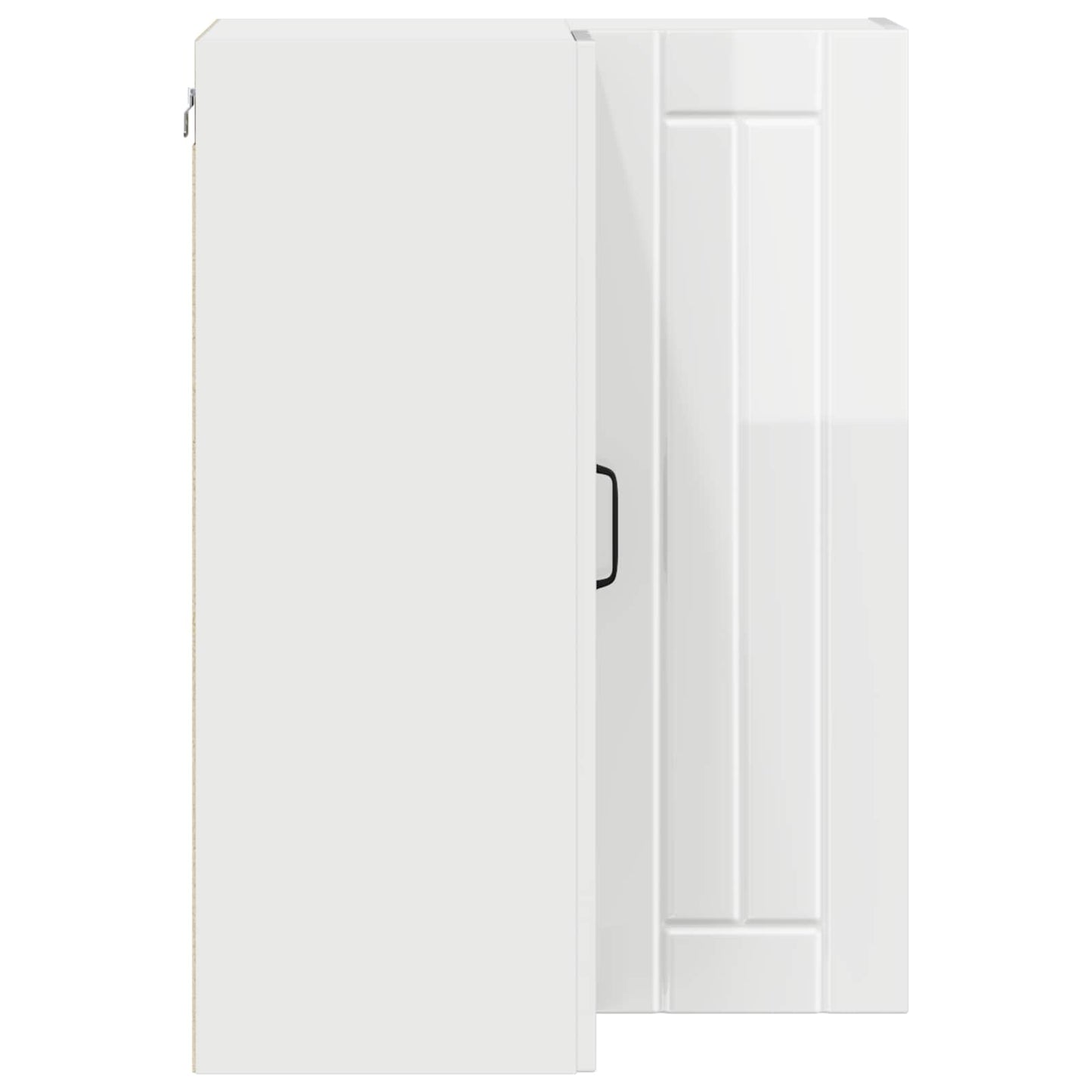 Mobile angolare per parete LUCCA Bianco Lucido 57 x 57 x 80 cm | homemem39