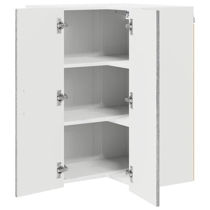 Mobile angolare per parete LUCCA Grigio Sonoma 57 x 57 x 80 cm