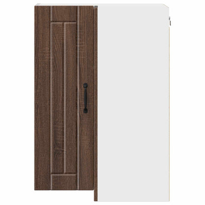 Mobile angolare per parete LUCCA Rovere Marrone 57 x 57 x 80 cm