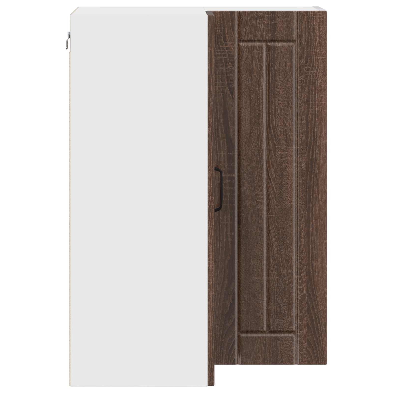 Mobile angolare per parete LUCCA Rovere Marrone 57 x 57 x 80 cm | homemem39