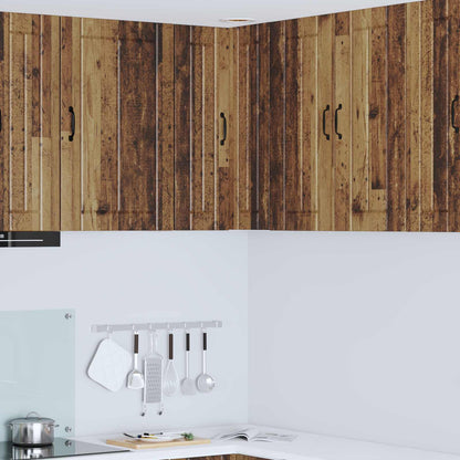 Mobile angolare per parete LUCCA Legno antico 57 x 57 x 80 cm