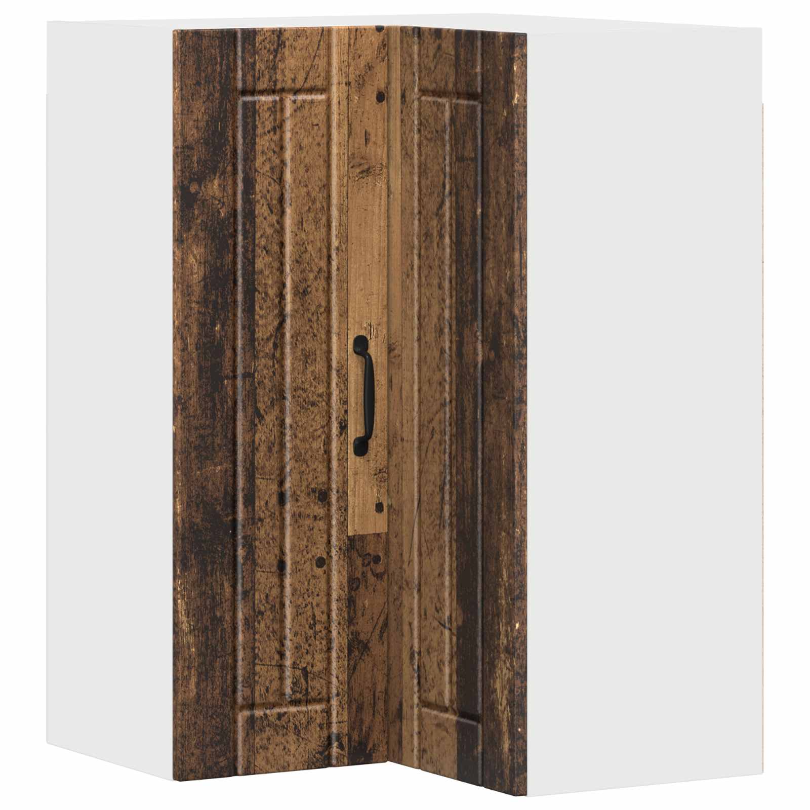 Mobile angolare per parete LUCCA Legno antico 57 x 57 x 80 cm | homemem39