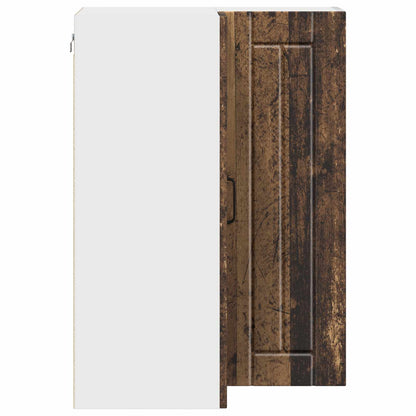 Mobile angolare per parete LUCCA Legno antico 57 x 57 x 80 cm
