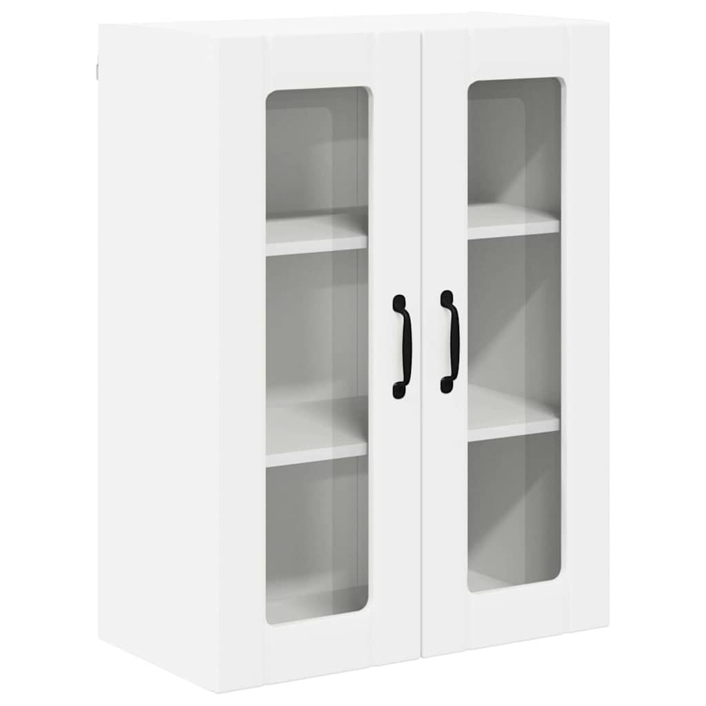 Mobile in vetro da parete LUCCA Bianco 60 x 31 x 80 cm | homemem39
