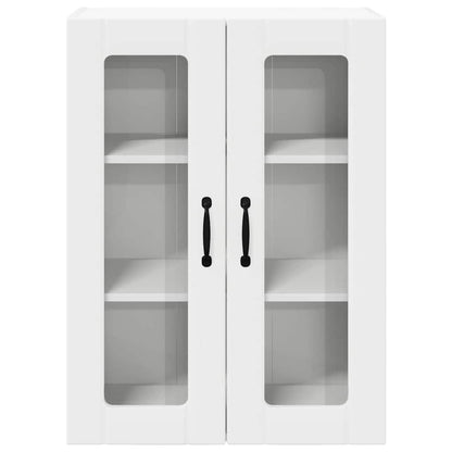 Mobile in vetro da parete LUCCA Bianco 60 x 31 x 80 cm | homemem39