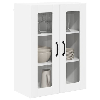 Mobile in vetro da parete LUCCA Bianco 60 x 31 x 80 cm | homemem39