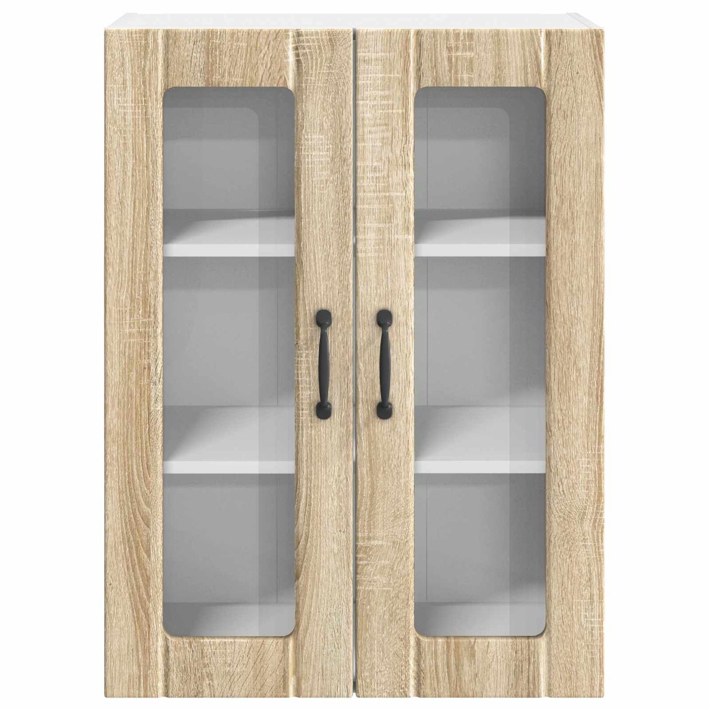Mobile in vetro da parete LUCCA Rovere Sonoma 60 x 31 x 80 cm