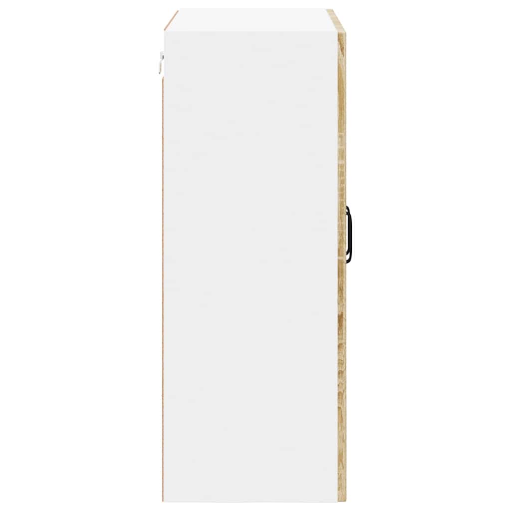 Mobile in vetro da parete LUCCA Rovere Sonoma 60 x 31 x 80 cm | homemem39