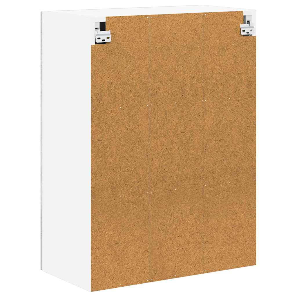 Mobile in vetro da parete LUCCA Grigio Cemento 60 x 31 x 80 cm | homemem39