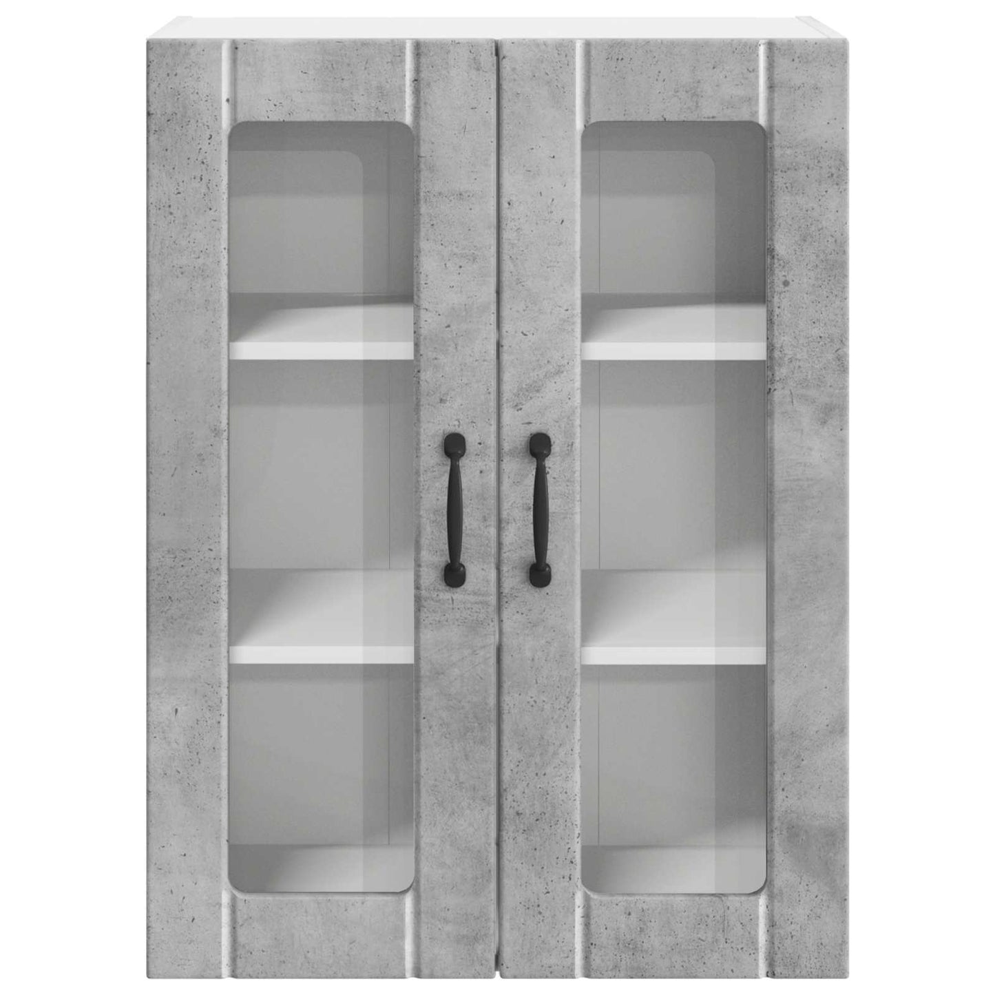 Mobile in vetro da parete LUCCA Grigio Cemento 60 x 31 x 80 cm | homemem39