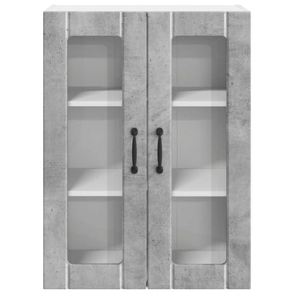 Mobile in vetro da parete LUCCA Grigio Cemento 60 x 31 x 80 cm | homemem39