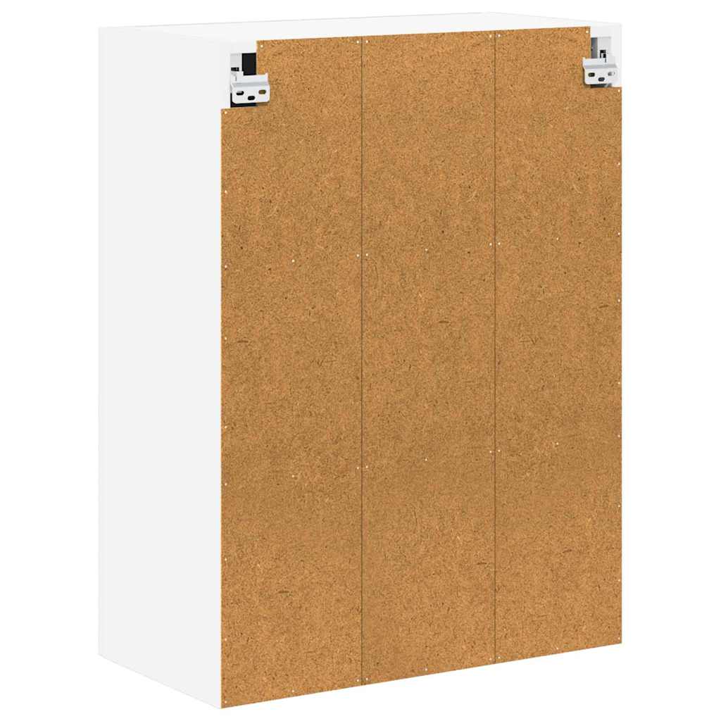 Mobile in vetro da parete LUCCA Bianco Lucido 60 x 31 x 80 cm | homemem39