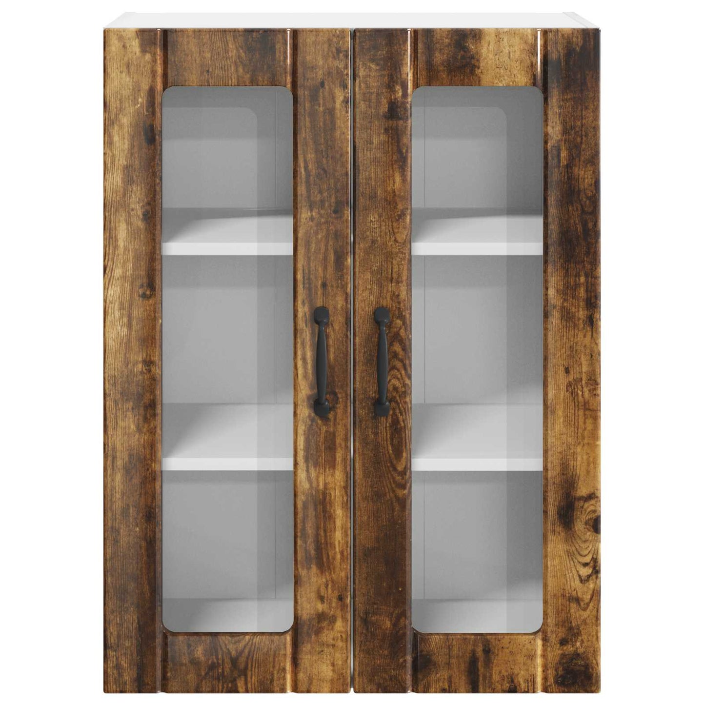 Mobile in vetro da parete LUCCA Rovere Fumo 60 x 31 x 80 cm | homemem39