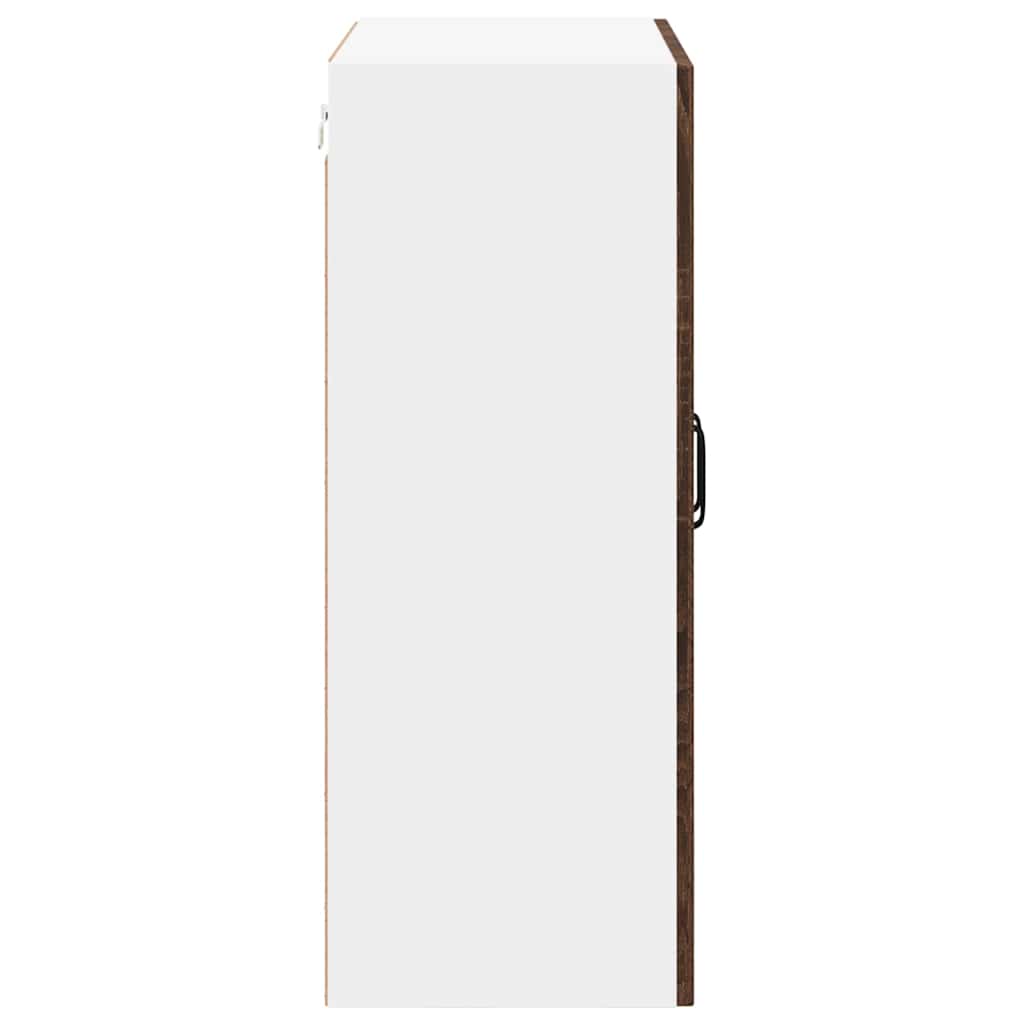 Mobile in vetro da parete LUCCA Rovere Marrone 60 x 31 x 80 cm | homemem39