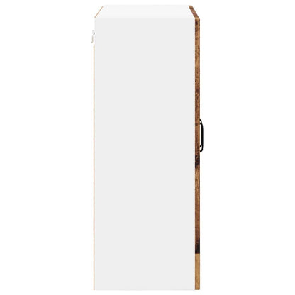 Mobile in vetro da parete LUCCA Legno antico 60 x 31 x 80 cm | homemem39