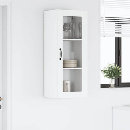 Mobile in vetro da parete LUCCA Bianco 40 x 31 x 100 cm