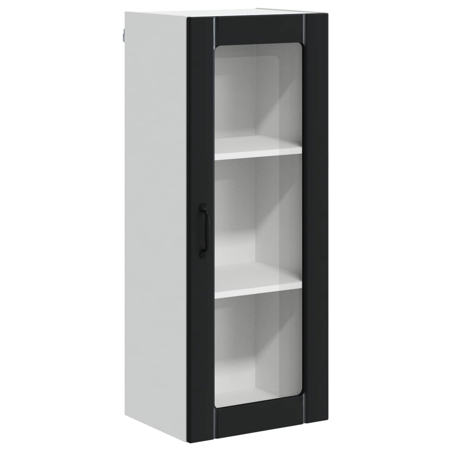 Mobile in vetro da parete LUCCA Nero 40 x 31 x 100 cm | homemem39