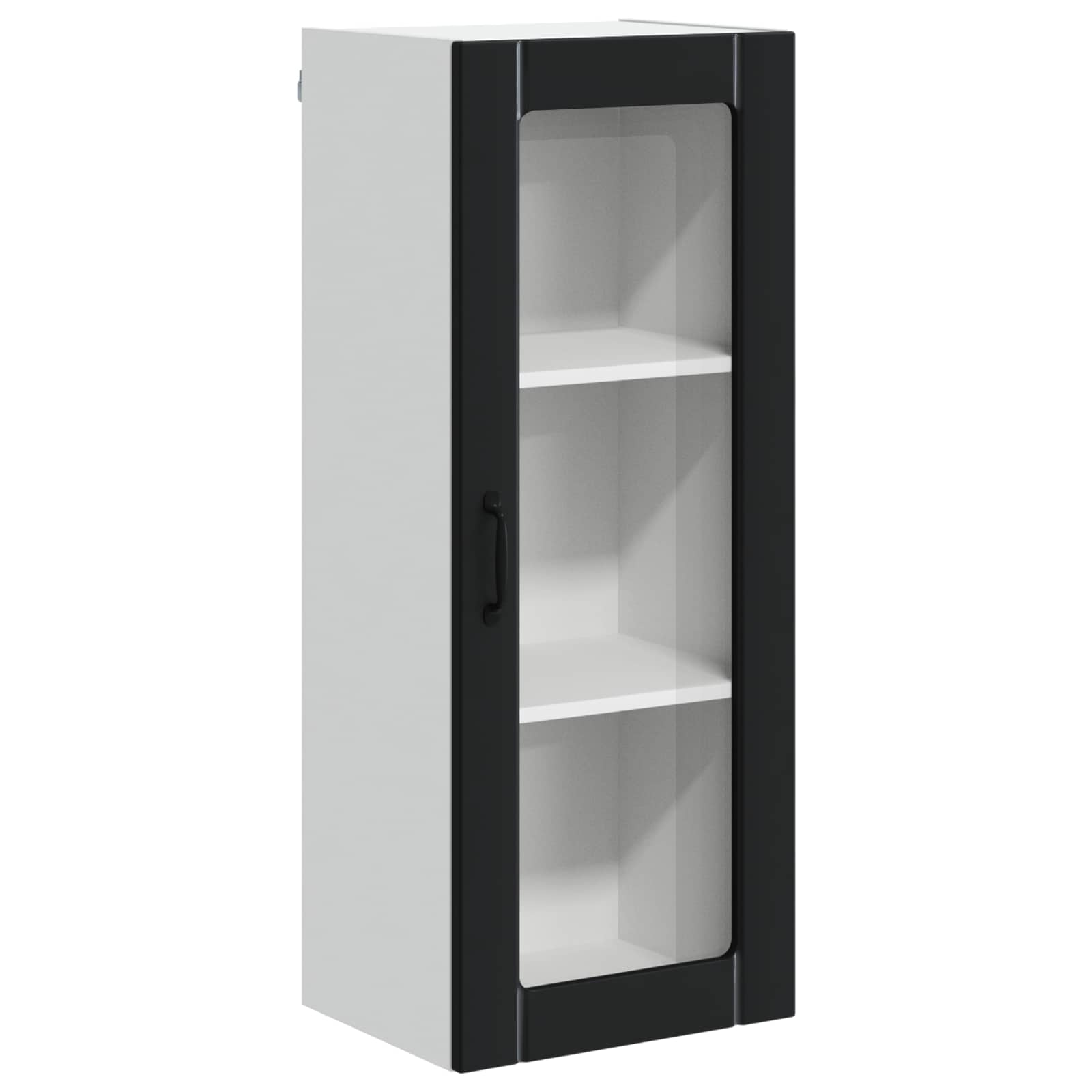 Mobile in vetro da parete LUCCA Nero 40 x 31 x 100 cm | homemem39