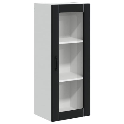 Mobile in vetro da parete LUCCA Nero 40 x 31 x 100 cm | homemem39