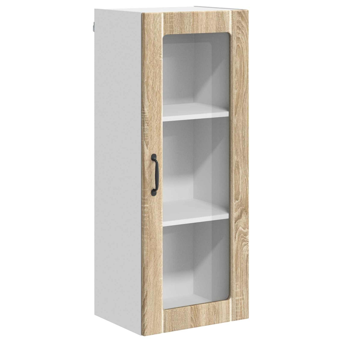 Mobile in vetro da parete LUCCA Rovere Sonoma 40 x 31 x 100 cm | homemem39